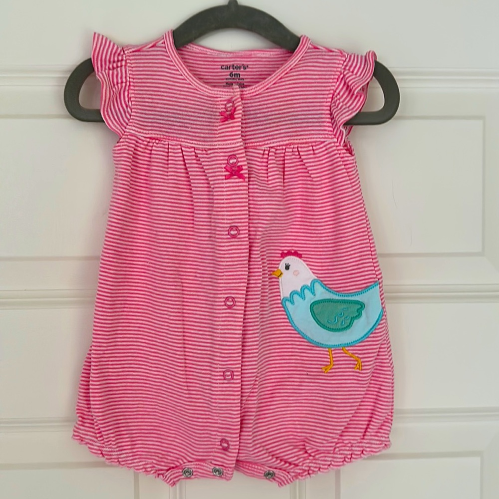 Carter’s baby girl romper - 6M